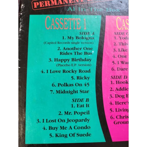 Weird Al Yankovic, Permanent Record, Cassette Tapes Collection, 1994 - Picture 5 of 8